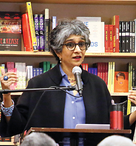 Sohaila Abdulali speaking 